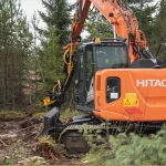 Image showing the TMK Tree Shear on a Excavator