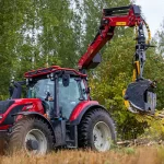 Image showing the TMK Tree Shear on a Tractor