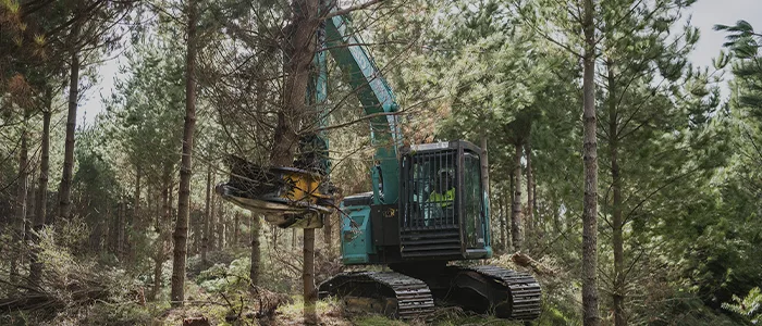 400TSP1 TMK 400 Tree Shear On Excavator Image