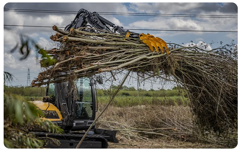 Machine with MultiGrab On Moving Timber